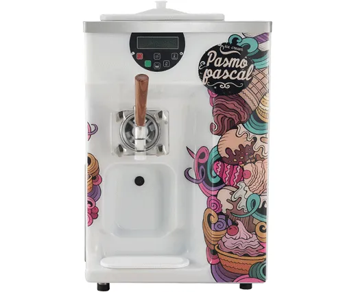 Machine à crème glacée molle et yaourt glacé comptoir avec Air Pump, 1 bec - S111