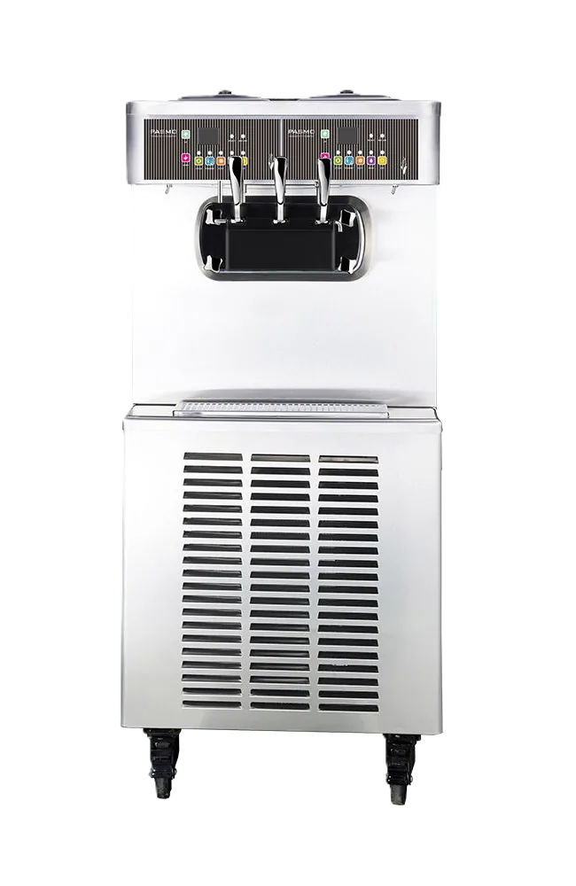 Máquina de sorvete soft e frozen yogurt de chão, 3 bicos - S520F